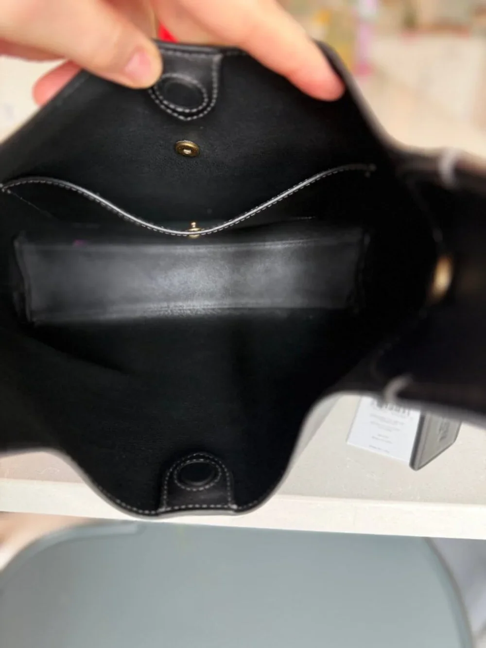 Coach Black Leather Shoulder Bag